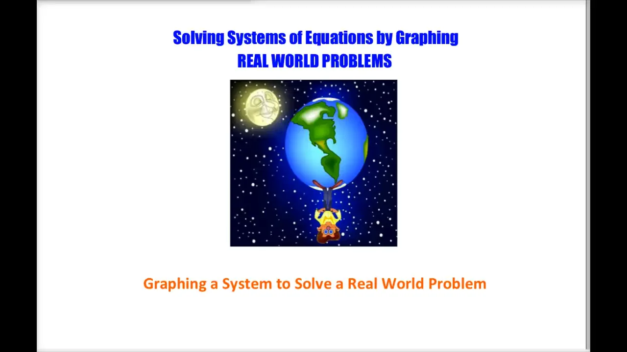 Solving Systems of Equations Real World Problems