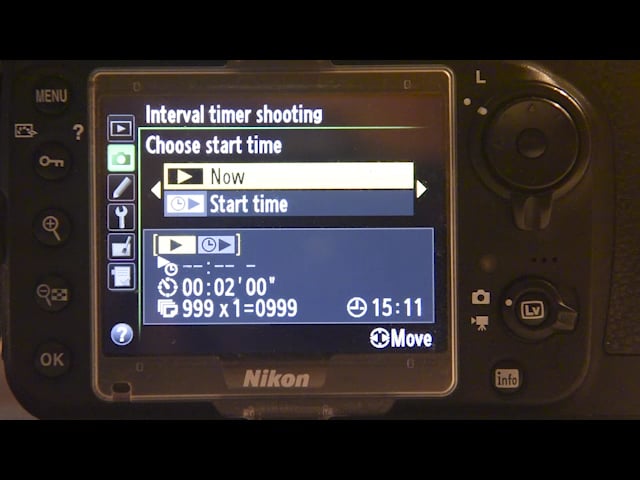 Interval Setup - Nikon and D810/810A on Vimeo