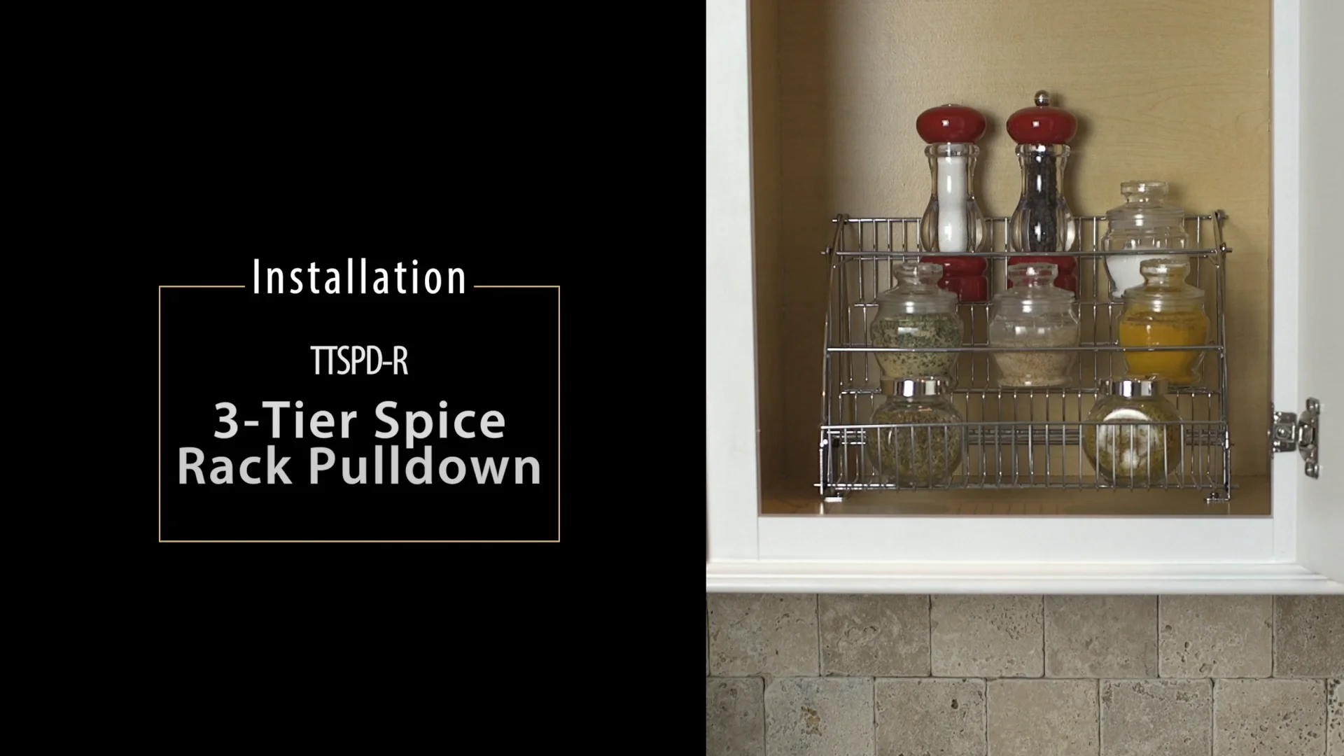 Pull-Down Spice Rack