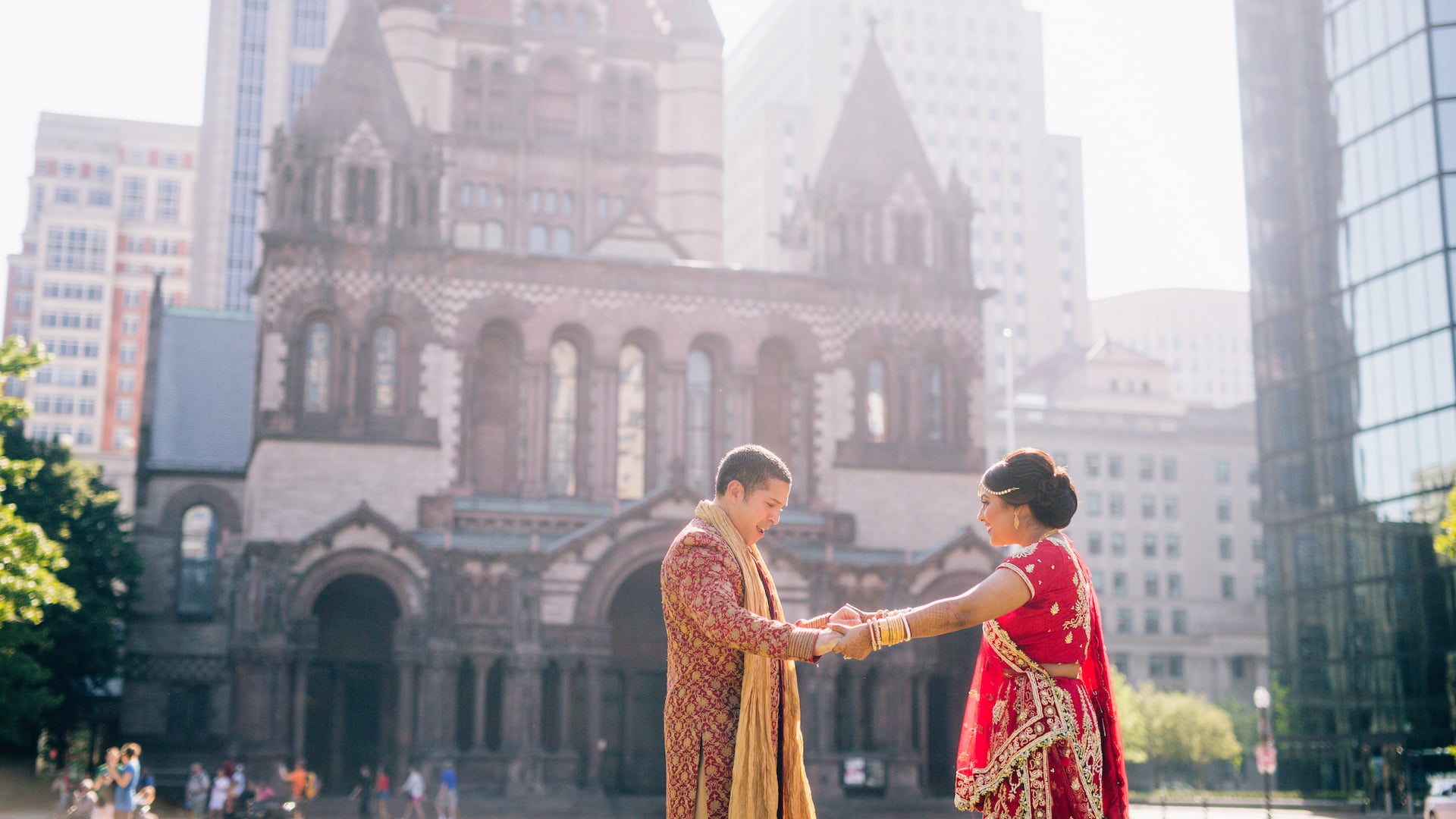 Lisa and Majid at the Fairmont Copley, Boston, MA // DJ Krups // Dholi Ravi