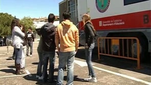 El bus de les professions a L'Escala