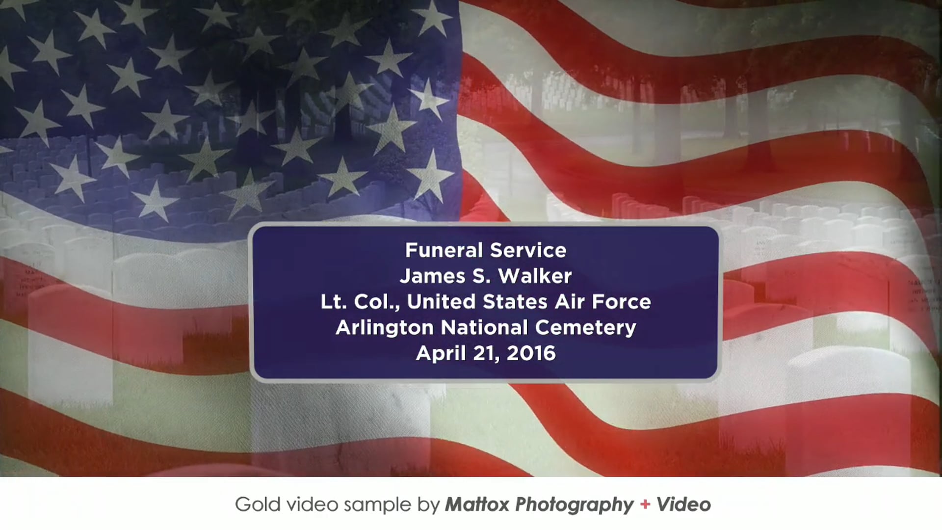 Gold Sample: Air Force Service