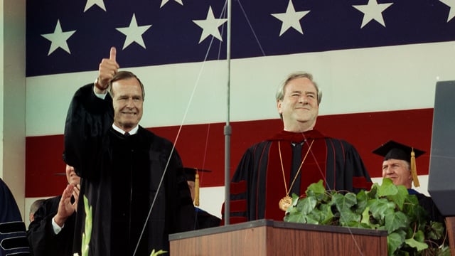 Looking Back: President George H.W. Bush’s 1990 Liberty University ...