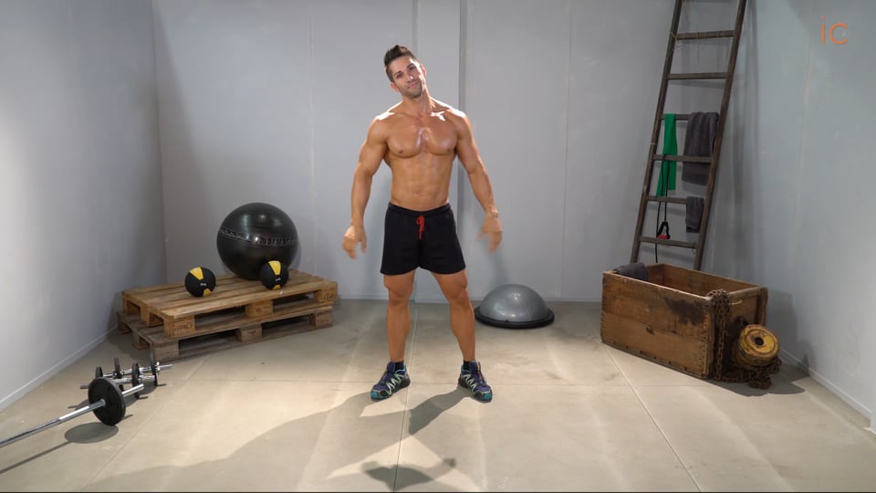 SQUAT PROFUNDO CON SALTOS GIRANDO 