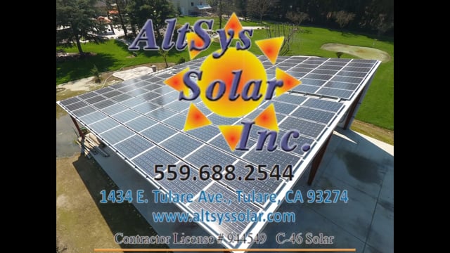 Completed by the owner and CEO of the company himself, this is the first solar installation ever completed by AltSys Solar Inc., and it's a big one! Way to start out with a bang!