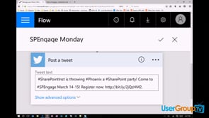 How to use Microsoft Flow to schedule Twitter posts