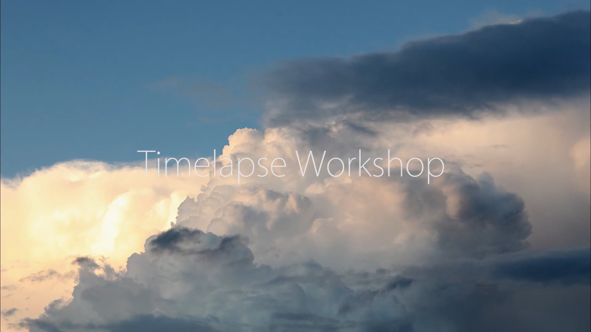 Timelapse Workshop on Vimeo