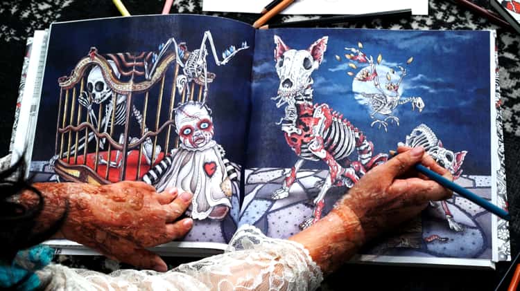 Horror Beauties Coloring Book 