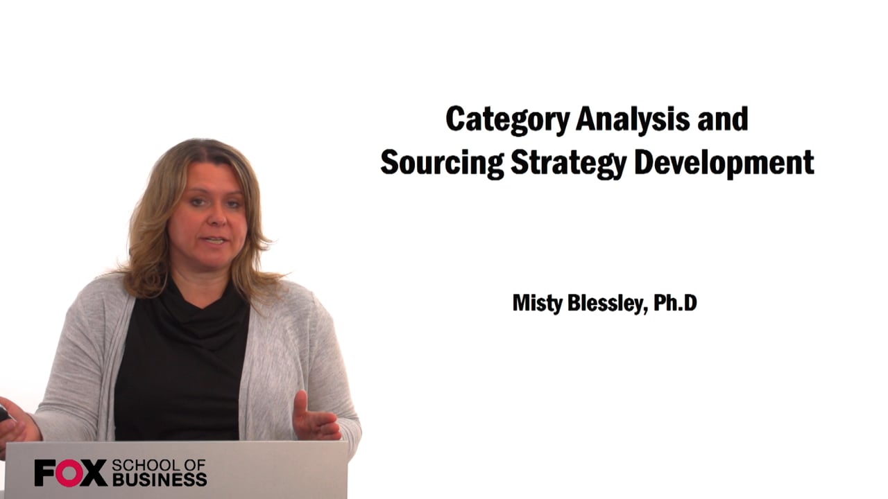 Category Analysis and Sourcing Strategy Development