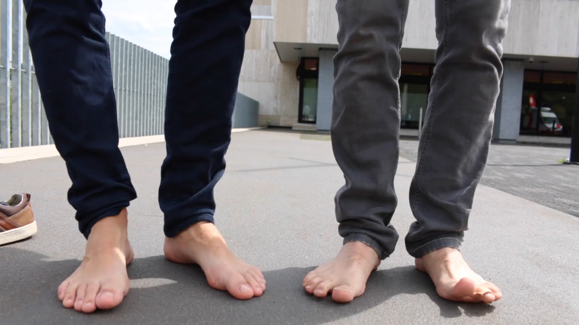 Renze & Robbert op blote voeten