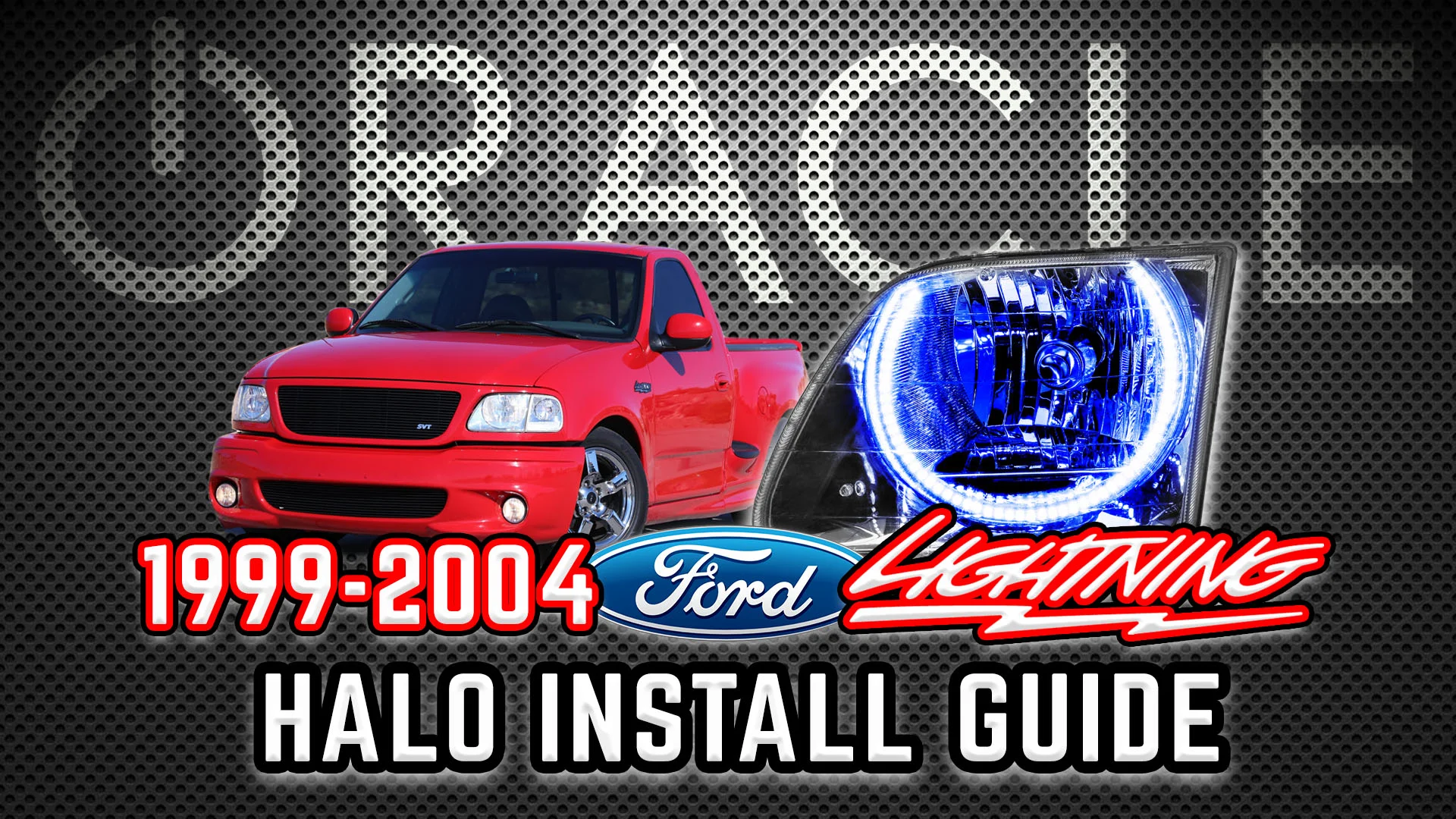 Oracle Lighting® 7043-001 - Chrome Crystal Headlights with White SMD LED  Halos Preinstalled, image size:1920x1080