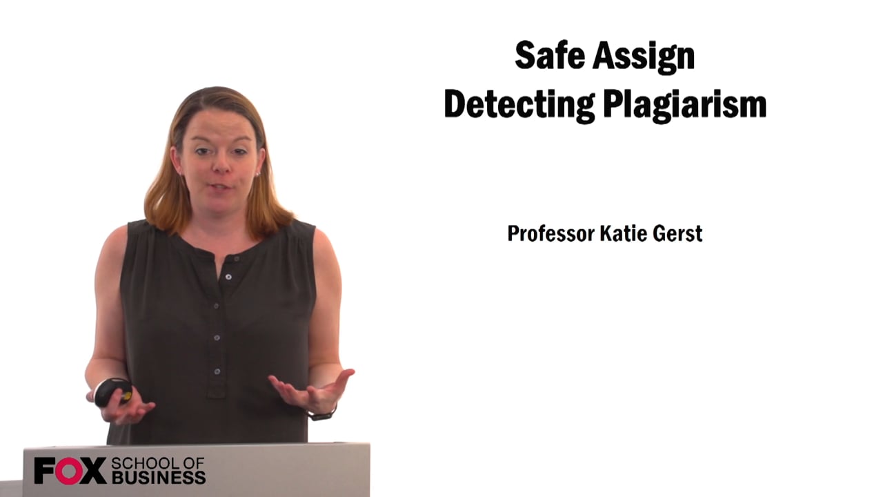 Safe Assign Detecting Plagiarism