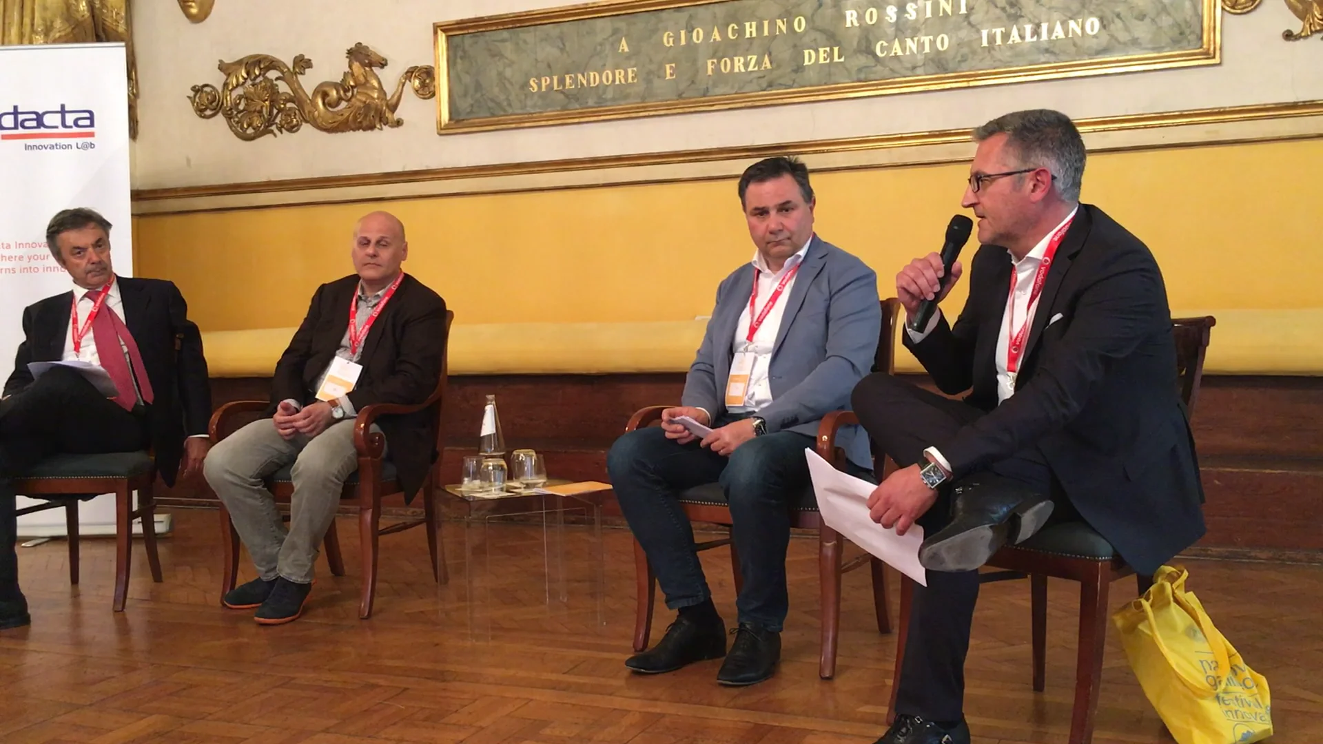 Stefano Righetti, CEO of Hyphen Italia speaking about digitalization ...