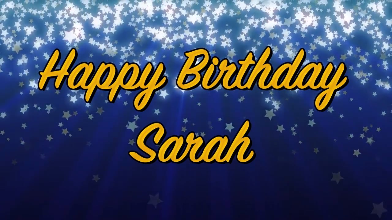 Happy Birthday Sarah! From Far Away!