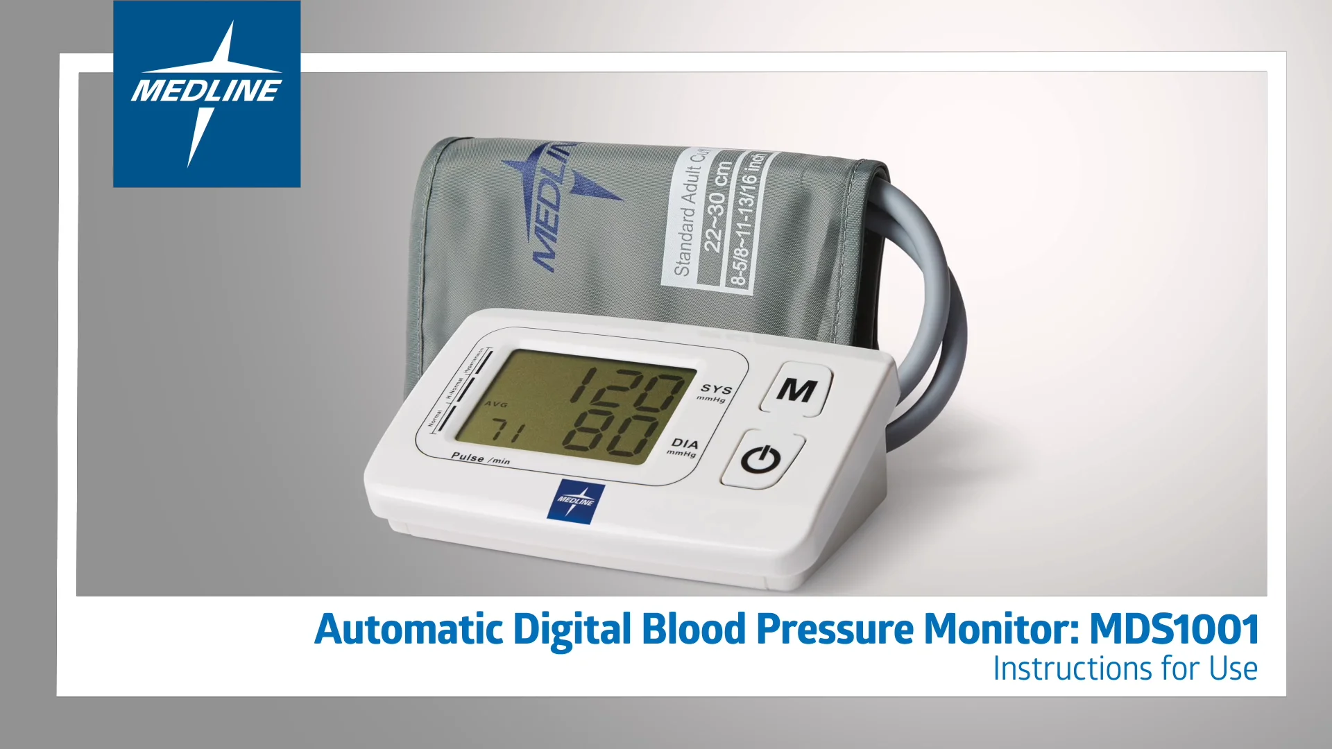 Medline Automatic Digital Blood Pressure Monitor with Standard