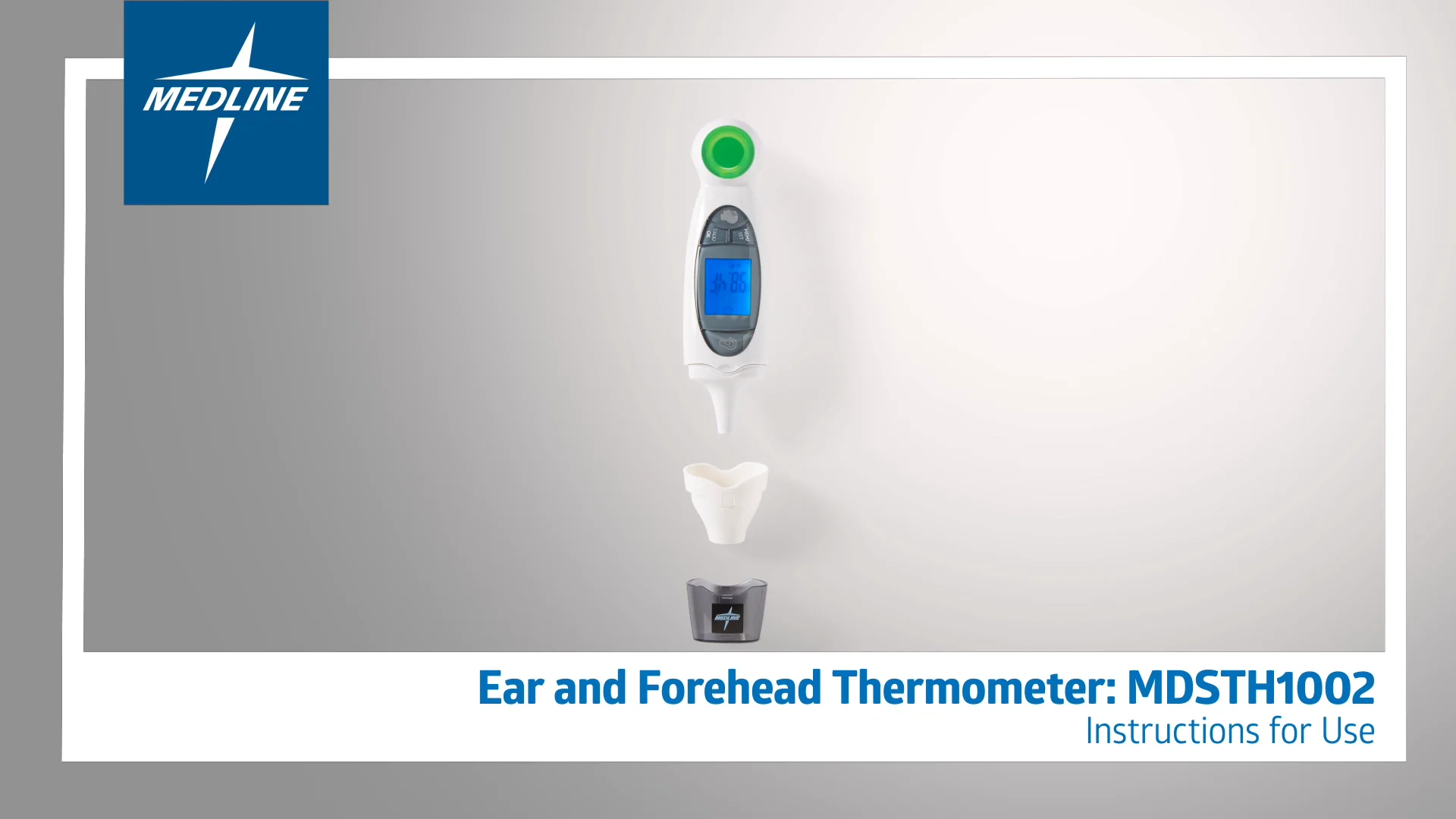 Medline Talking Infrared Ear & Forehead Digital Thermometer