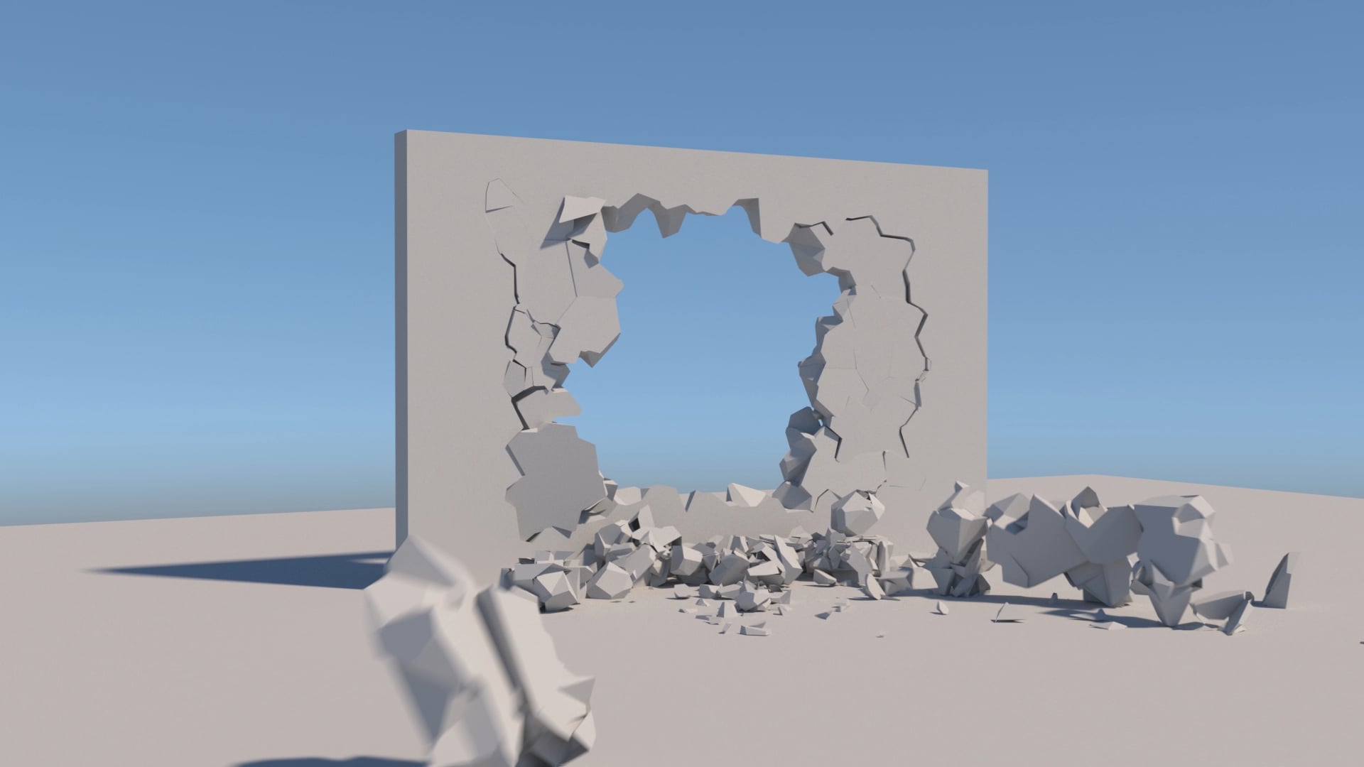 Wall explosion thinking particles R&D on Vimeo