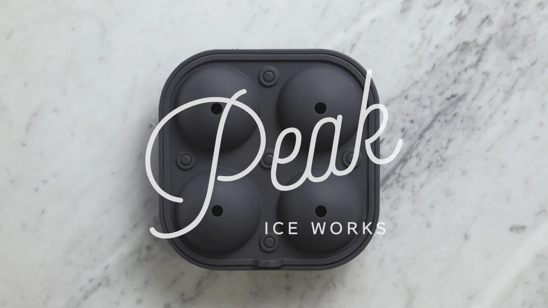 Peak Single Sphere Ice Mold