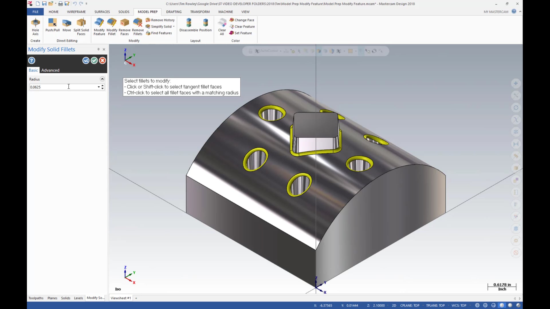 Modify Solid Features