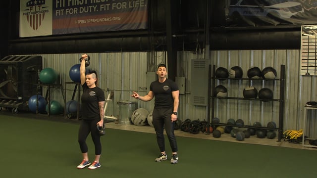 Dumbbell Overhead Carry