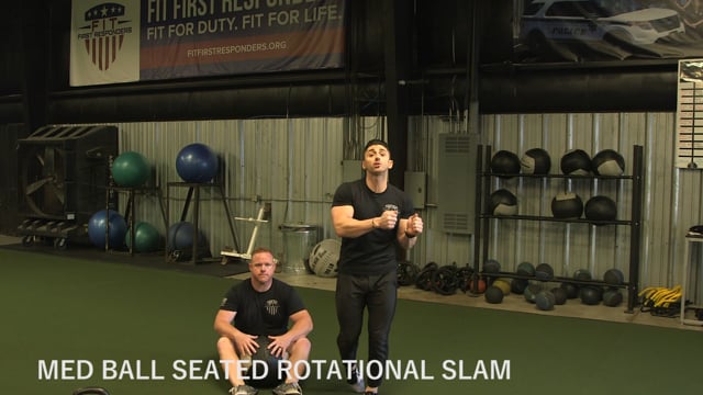 Med Ball Seated Rotational Slam