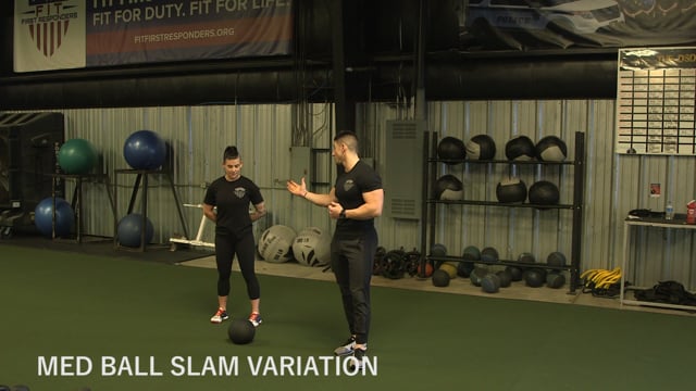 Med Ball Slam Variation