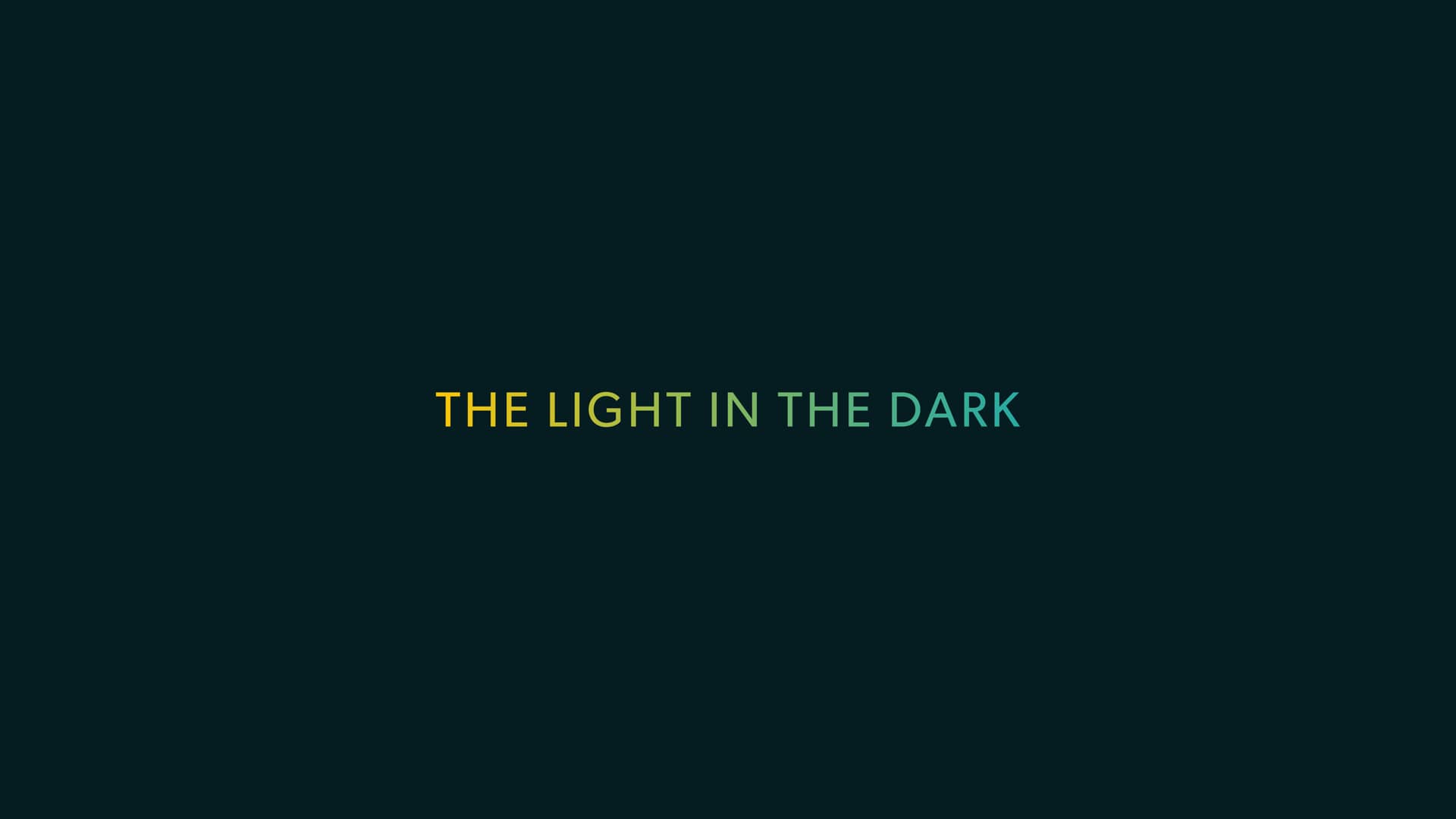 The Light in the Dark on Vimeo