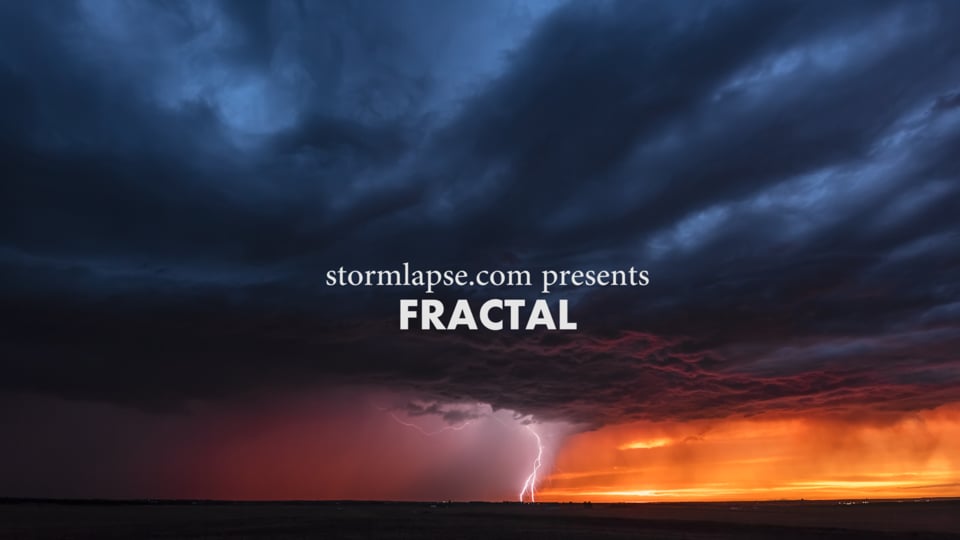 FRACTAL - Lapso de tormenta 4k