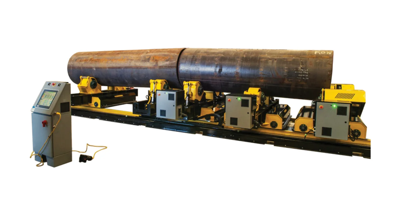Growing Line Pipe Alignment Roll System Video Demonstration