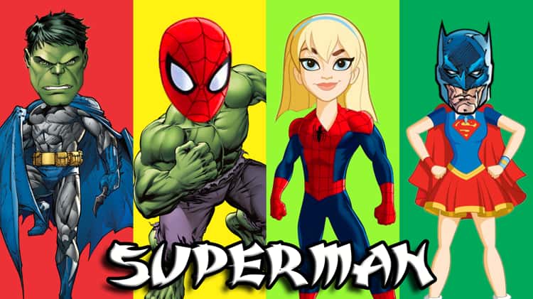 Cute Spider Man Super Hero Minions Cartoon School Student