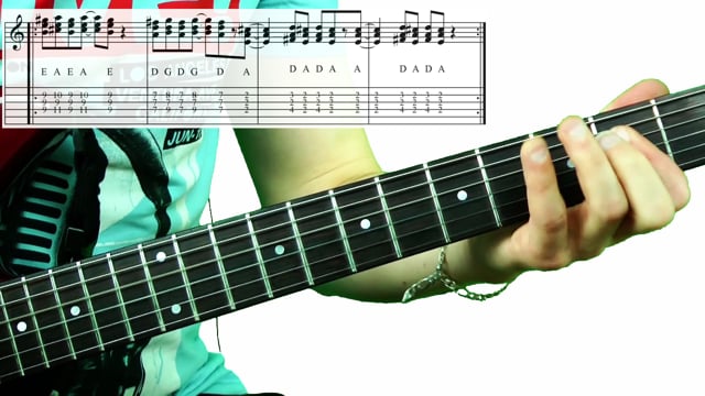 Classic-rock-guitar-sound mit 2 Akkorden klingen wie Stones, KISS, Van Halen, Queen