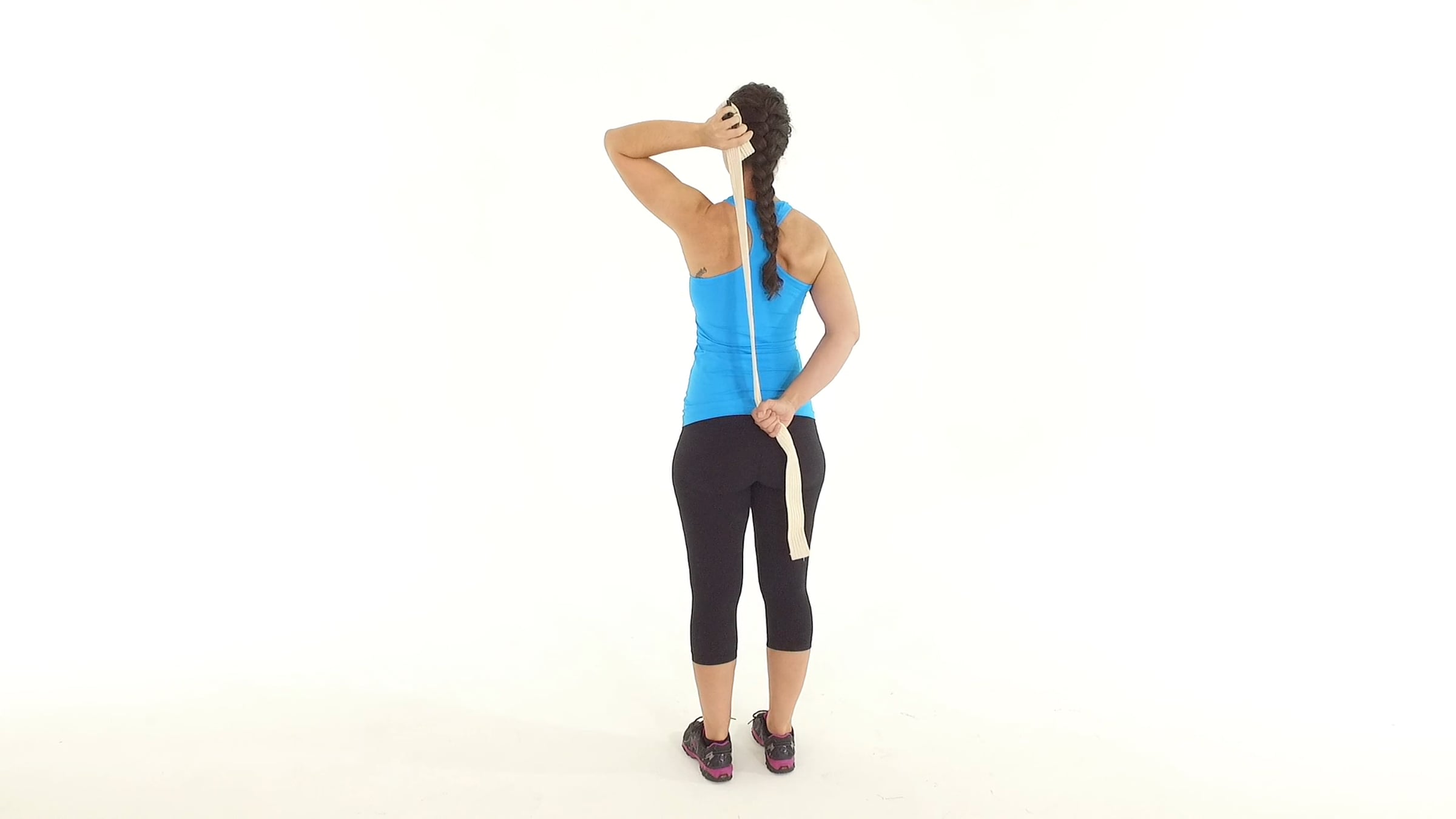 Standing Shoulder Internal Rotation Stretch with Strap | Videos ...