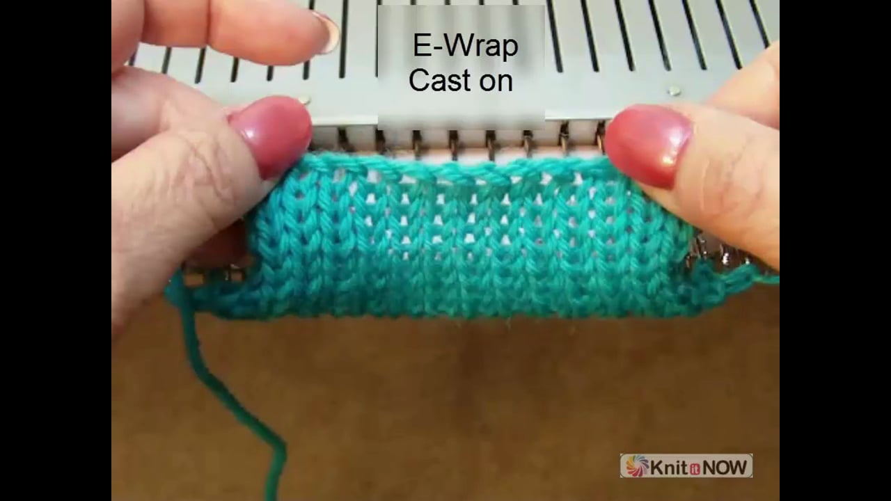 EWrap Cast On Machine Knitting Tutorial