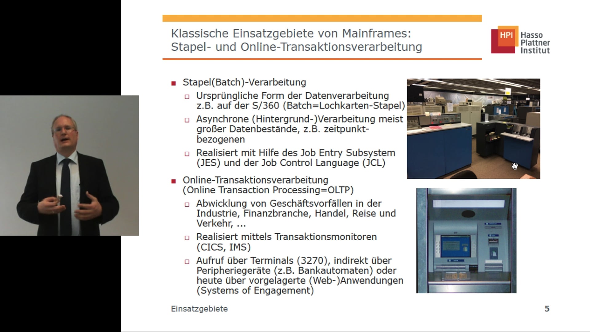 1.3 Einsatzgebiete | Mainframes | OpenHPI