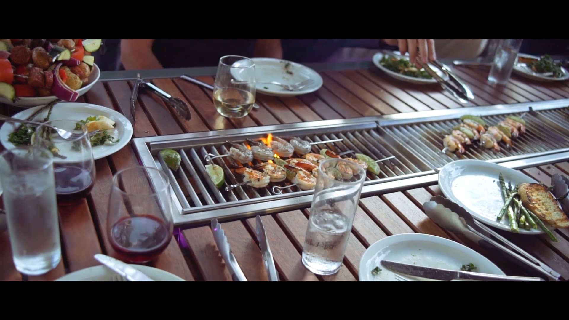 Social Grilling on the Angara Maximus at Brad Johnson's Post and Beam Restaurant in Los Angeles