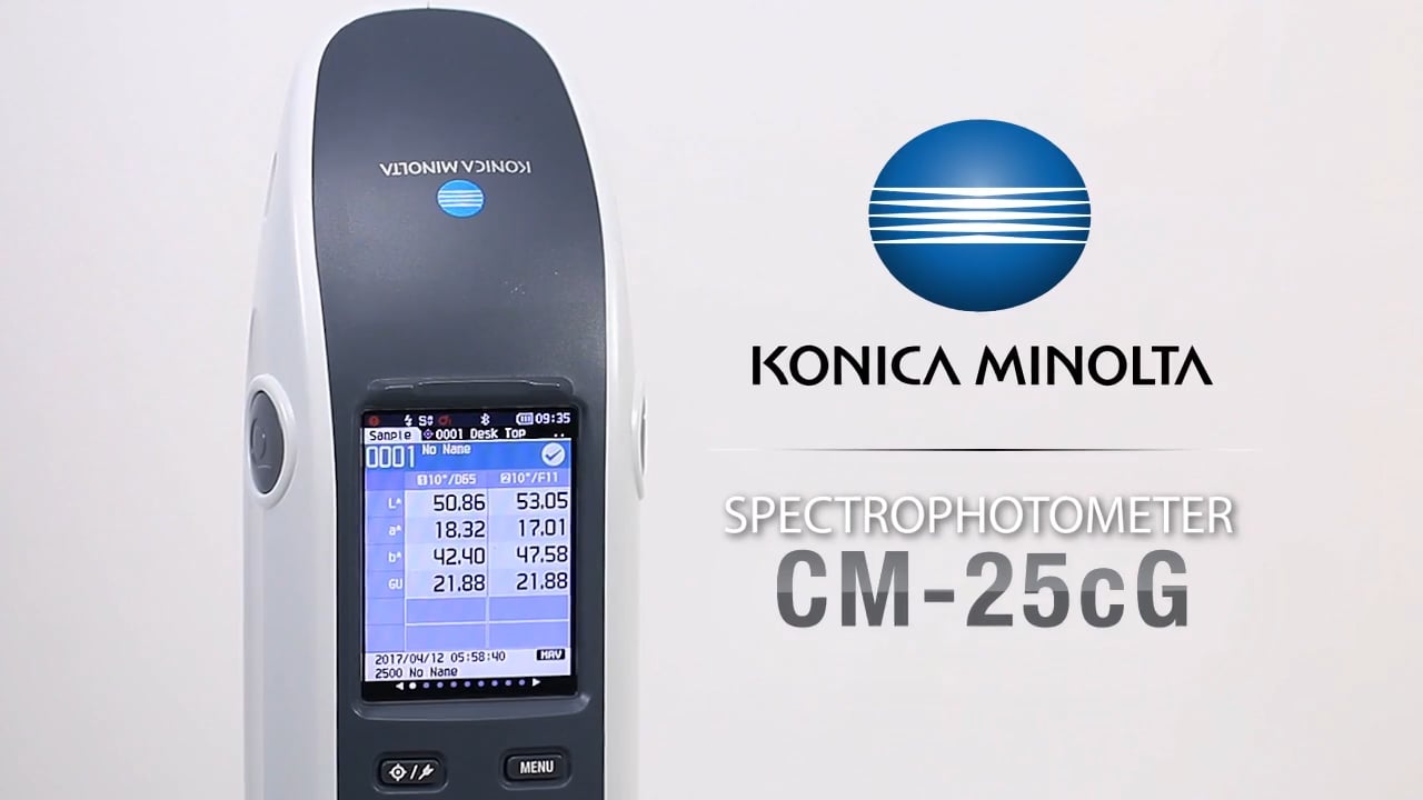 Color & True Gloss Meter CM-25cG - Konica Minolta Sensing On Vimeo