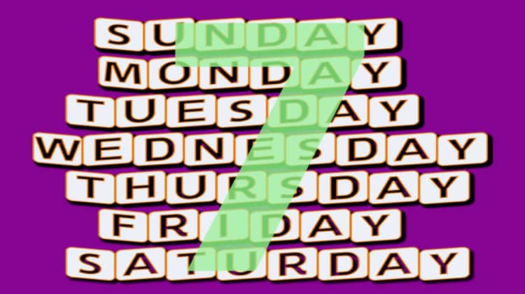 The Days of the Week Song (Starting with Sunday)