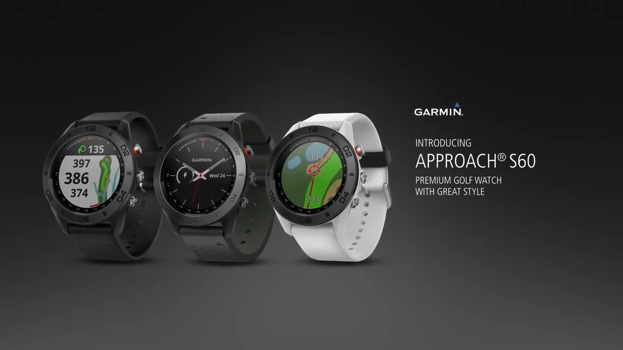 Garmin Approach S60 GPS Golf Watch - Premium Black at