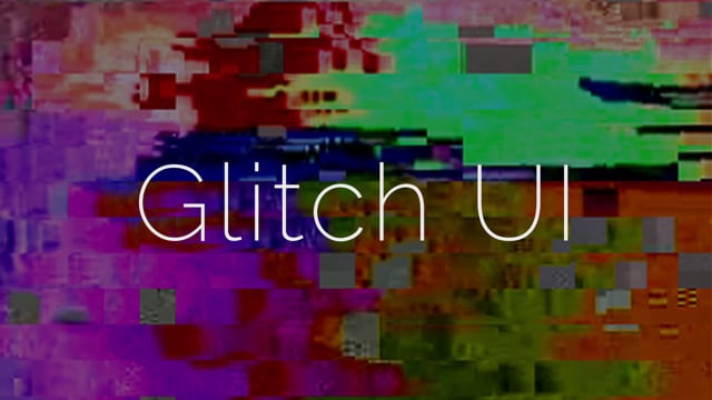 Glitch UI promo