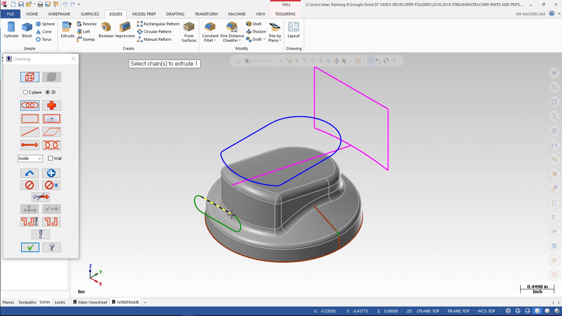 Mastercam 2018 Library - Solid Shell Function