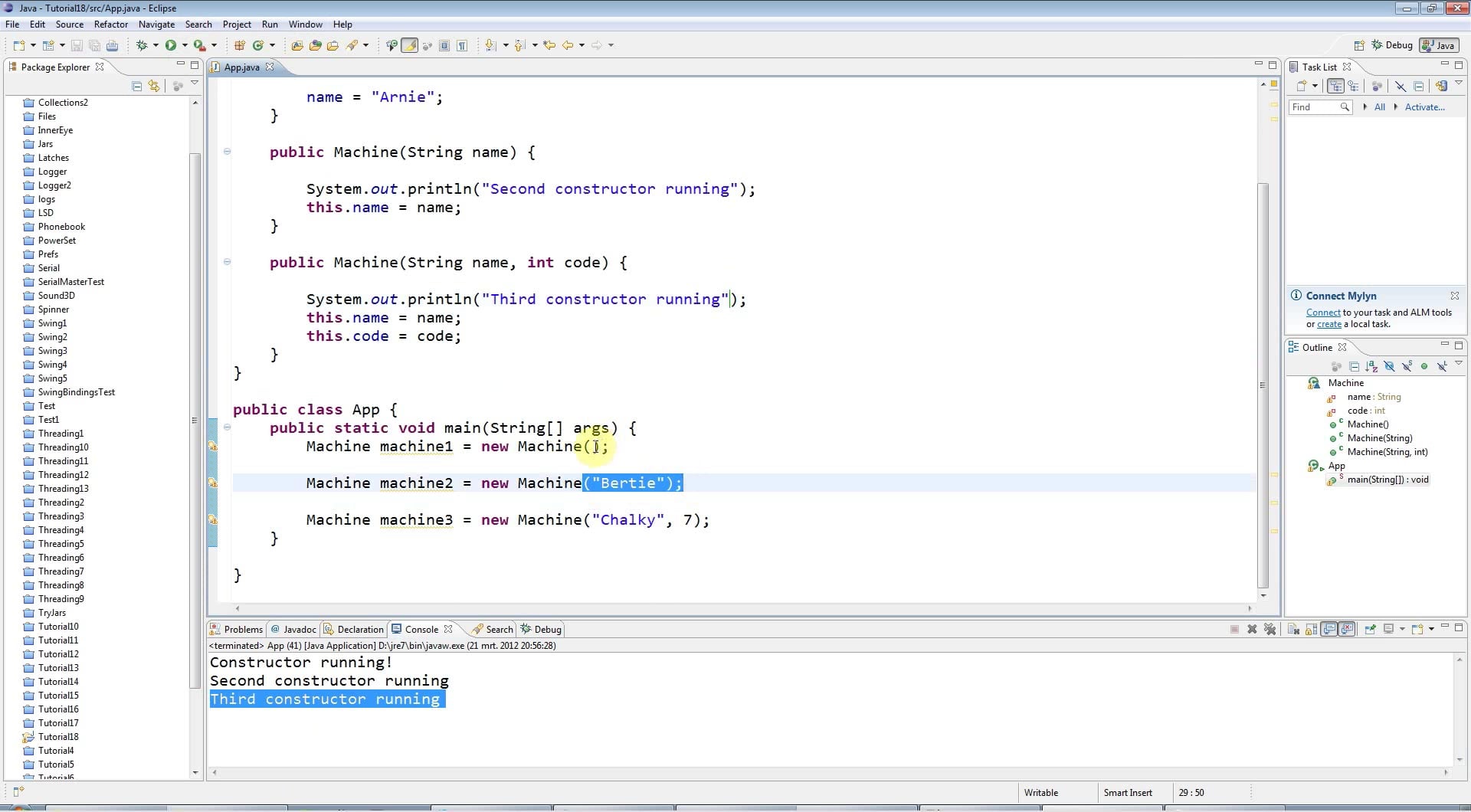 Learn Java Tutorial for Beginners,Constructors on Vimeo