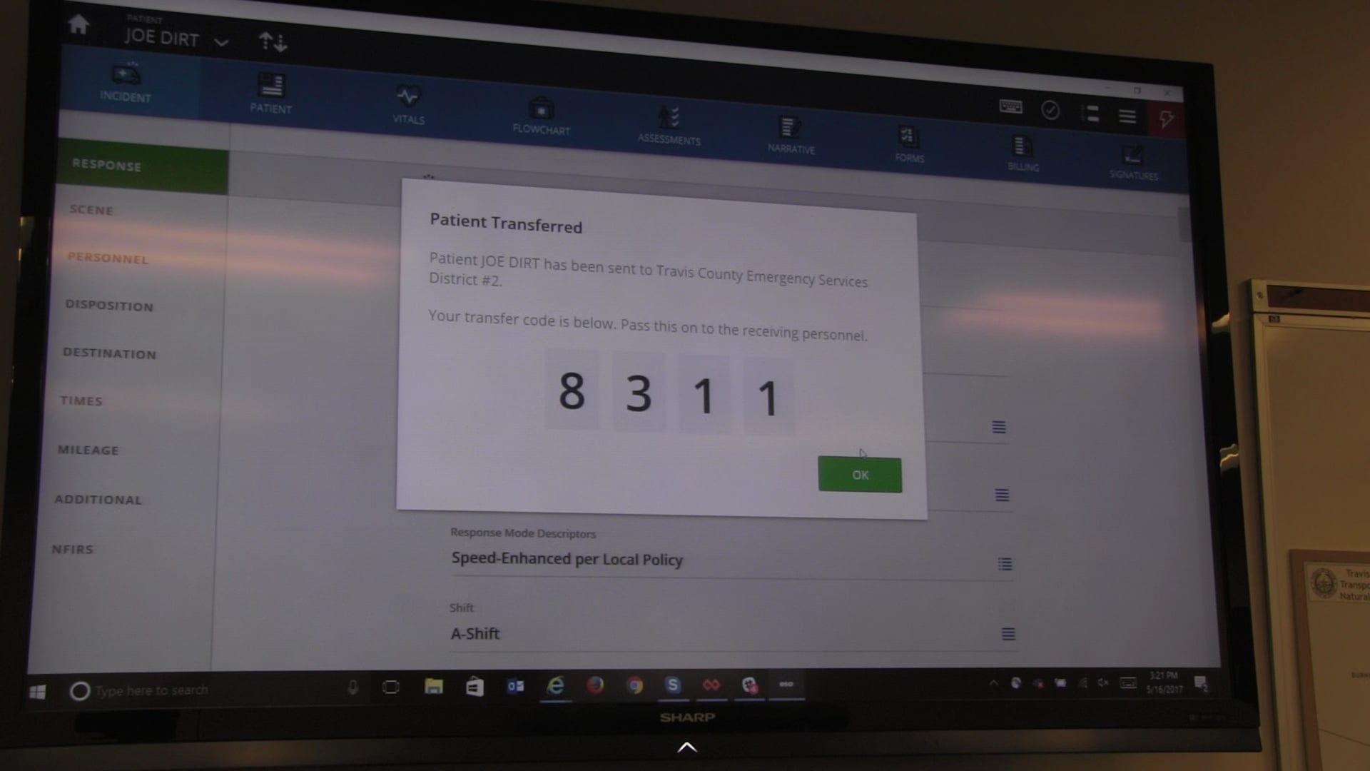 ESO EMS reports (EHR) User Training-Mobile to Mobile Transfer on Vimeo