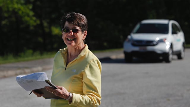 Super SAG Lorna Baer on the Blue Ridge Parkway Bicycle Tour