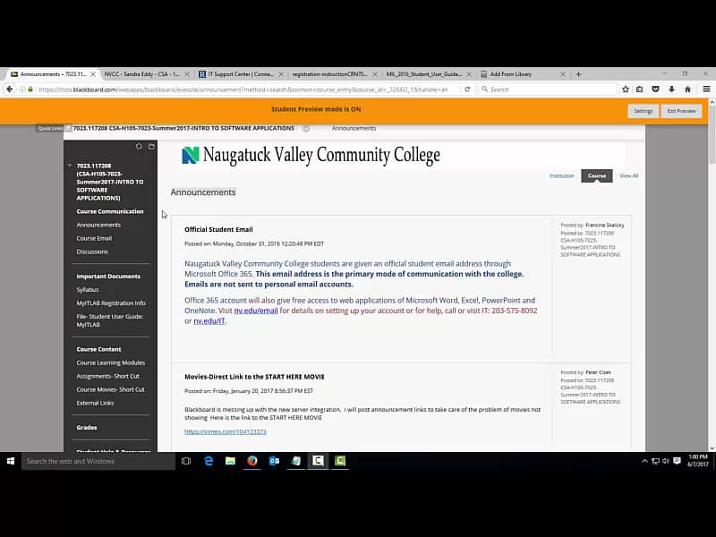 NVCC Course Materials on Vimeo