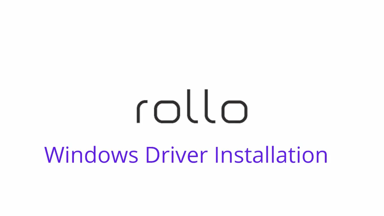 Windows Driver Installation for Rollo Printer USB