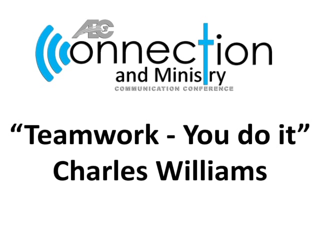 2017 Communication Conference - Charles Williams