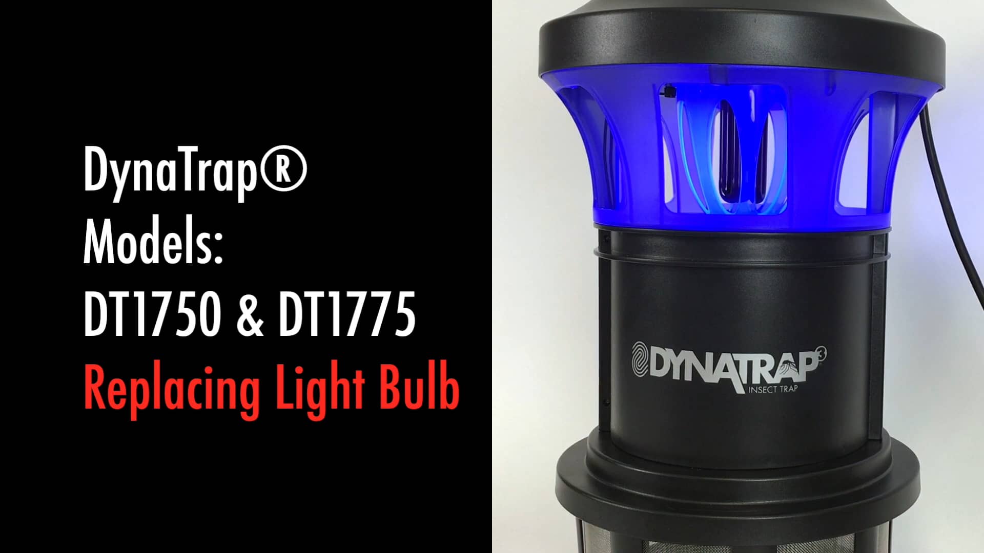 DynaTrap Models DT1750 & DT1775 Changing the Light Bulb on Vimeo