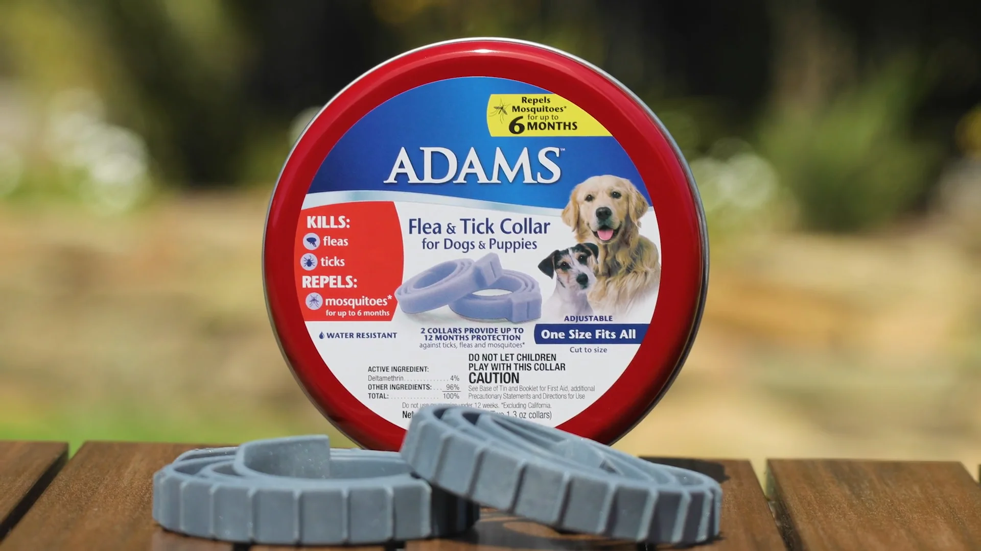 Adams flea and tick collar 2024 plus for dogs and puppies