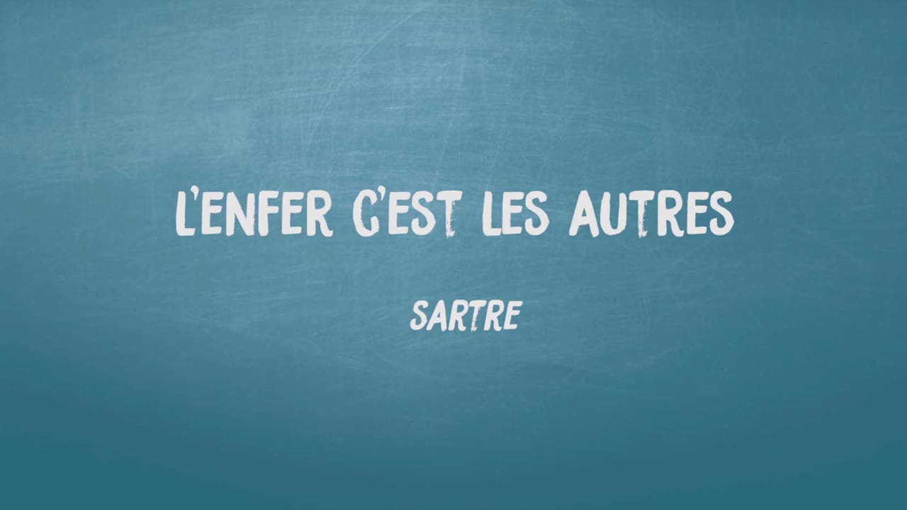 L Enfer C Est Les Autres Sartre Philosophie Terminale