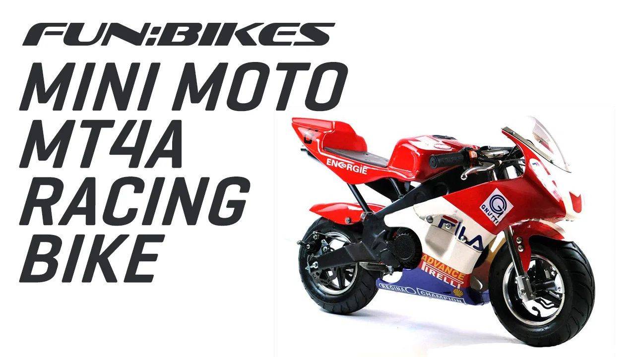 FunBikes MT4A 50cc 46cm Mini Moto Rizla Racing Bike on Vimeo